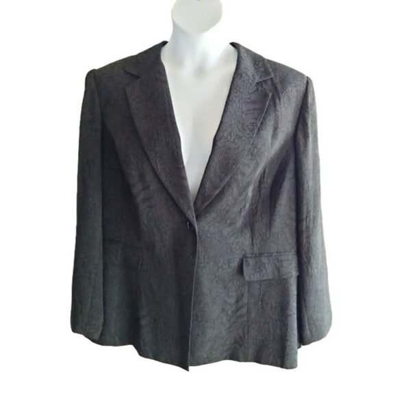 Blacker Woman By Stanley Blacker 2-Piece Blazer Skirt Suit Set Size 22W - Picture 2 of 8